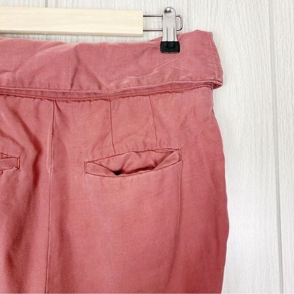 Anthropologie | Cartonnier | Dusty Rose Kingsley Belted Pants Size 4 - Picture 4 of 6